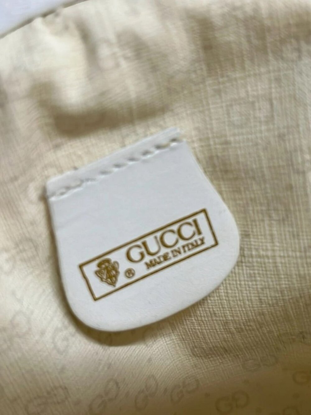 GUCCI Flora,Old Gucci - Cream Dark Green Multi Coated Canvas Leather Pouch - Picture 5 of 10